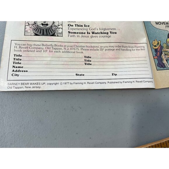 Spire Christian Comics Barney Bear Wakes Up Kiddies Christian Comic 1977 Vintage - Picture 3 of 7